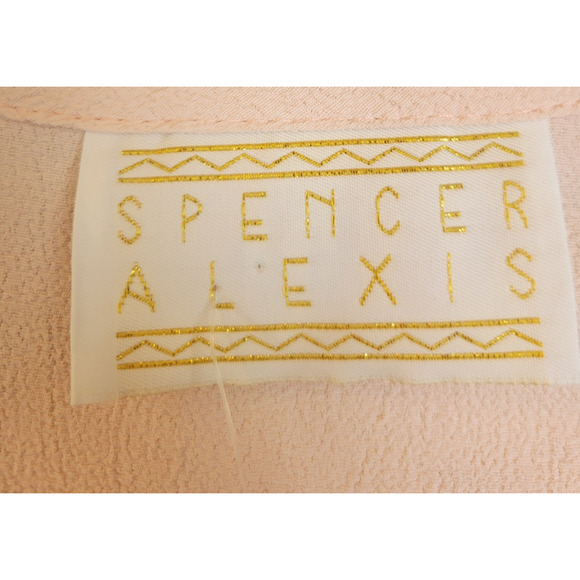 Vintage Spencer Alexis Pink Embroidered Sleeveless Women's Size 10 - Picture 2 of 8